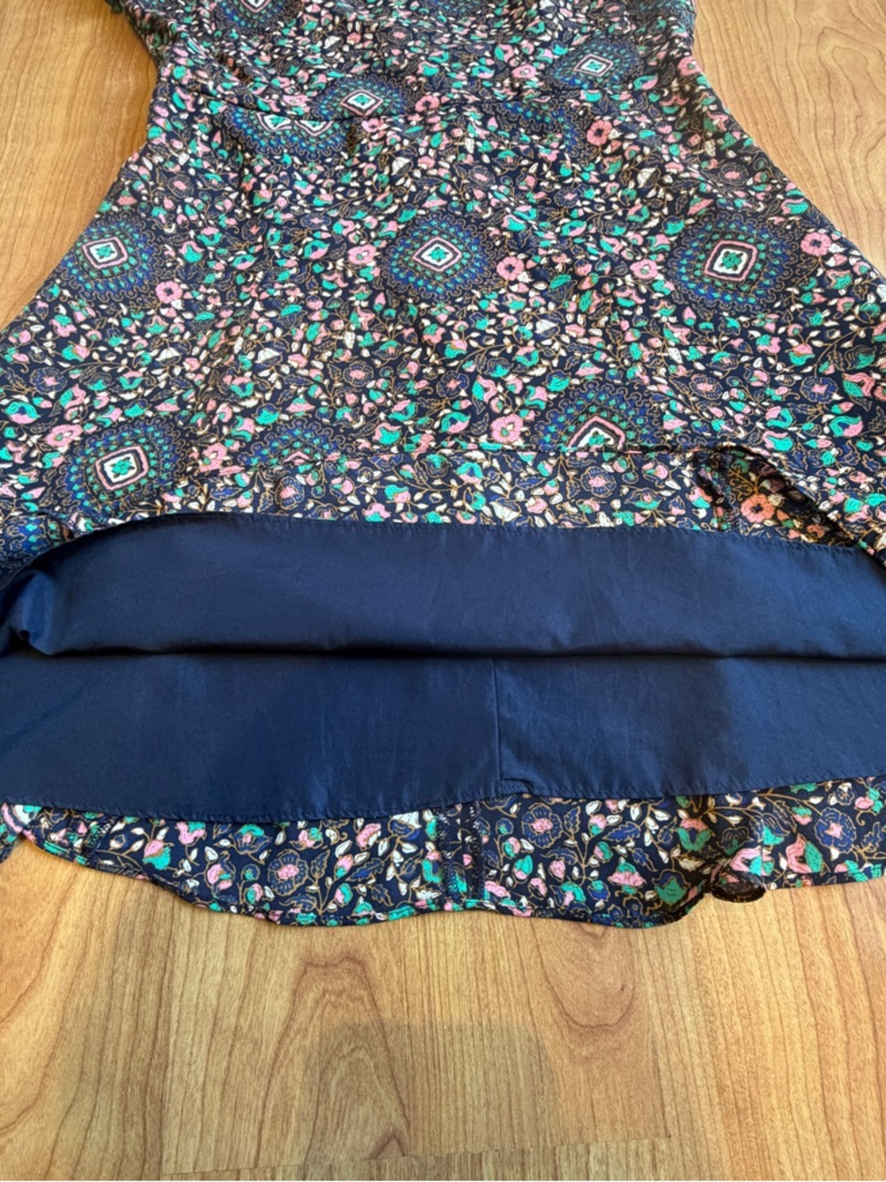 J.Crew Women’s Short Sleeve V-neck Floral Paisley Flutter Chiffon Dress  Size 4 - Picture 8 of 11